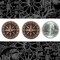 Antiqued Copper Plated Brass Faux Compass Charms - Set of Two - C-C35